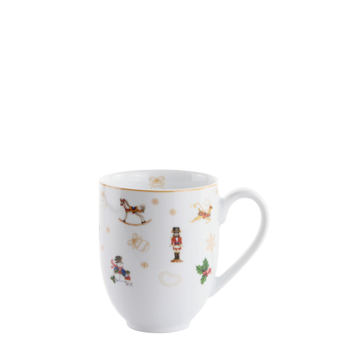 CANĂ PENTRU CAFEA 400 ml  - alb, Konventionell, ceramică (400ml) - X-Mas