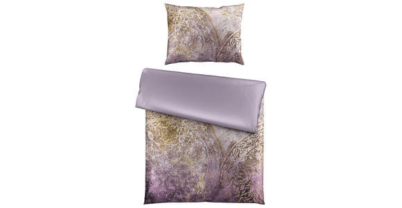 WENDEBETTWÄSCHE Mavie Satin 140/200 cm - Lila, KONVENTIONELL, Textil (140/200cm) - Esposa