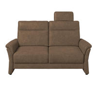 2,5-SITZER Mikrofaser Braun  - Schwarz/Braun, Konventionell, Kunststoff/Textil (170/99/91cm) - Elegando