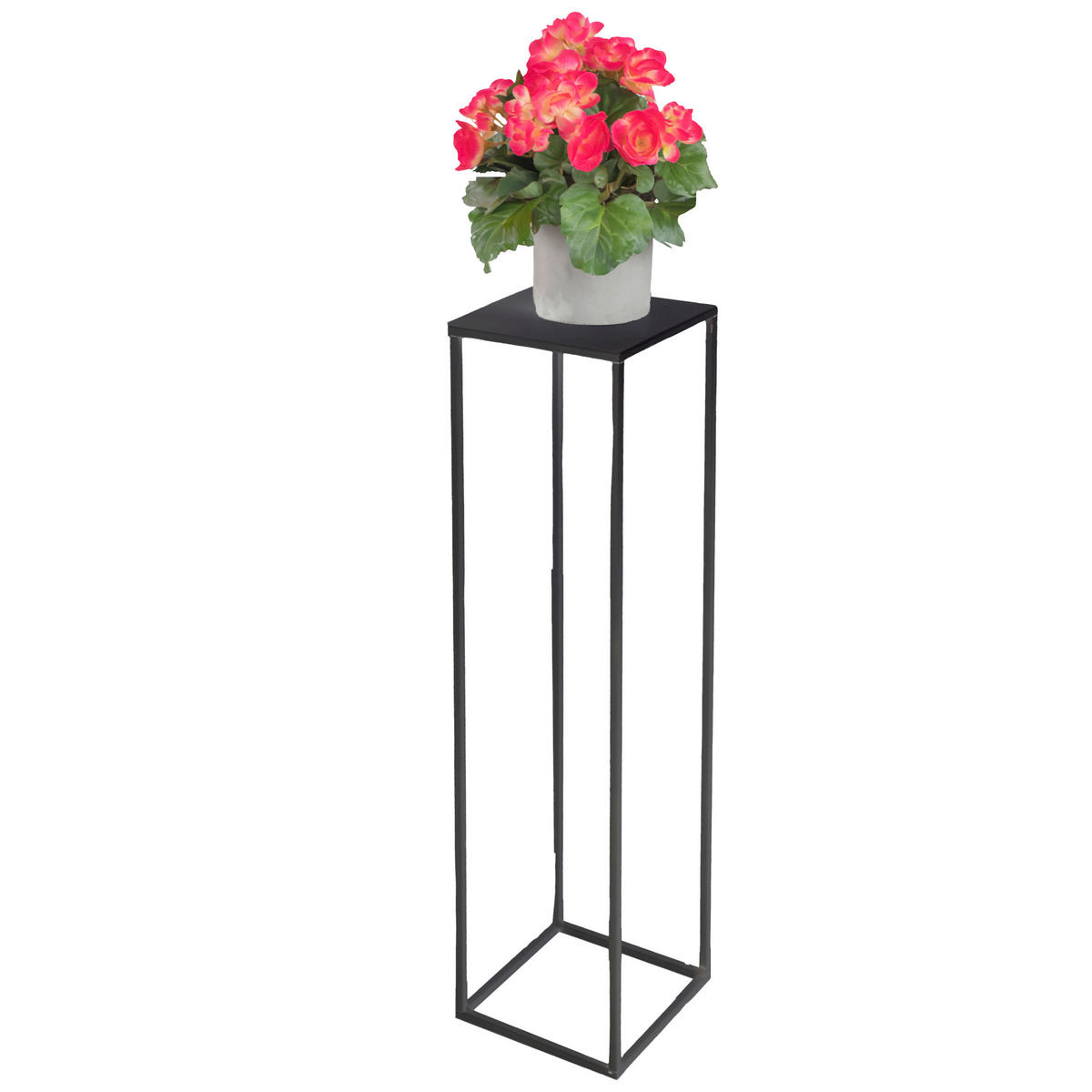 BLUMENSTÄNDER in Metall  - Schwarz, Basics, Metall (19/77/19cm)