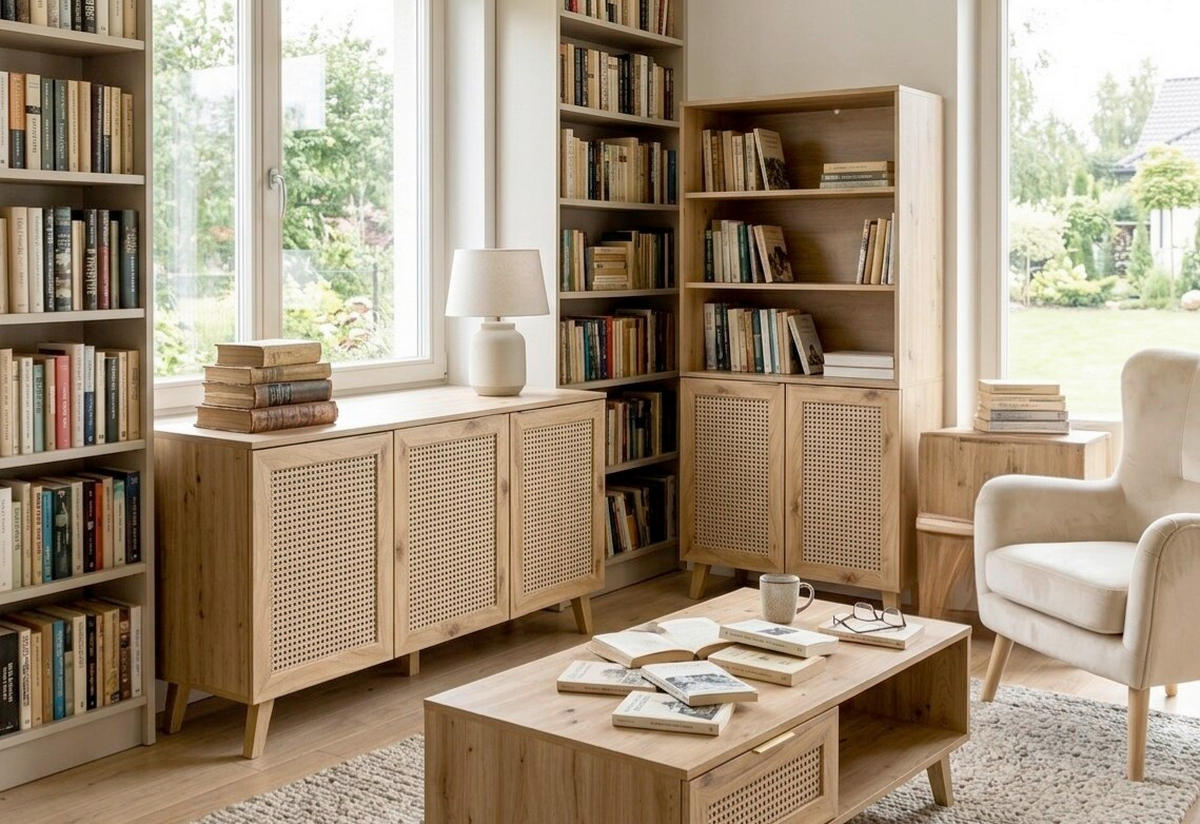 COUCHTISCH 120/60/41 cm rechteckig Eiche Artisan, Naturfarben  - Platinfarben/Goldfarben, MODERN, Holzwerkstoff/Kunststoff (120/60/41cm) - Milino