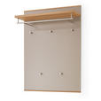 GARDEROBE 5-teilig  in 160/195/40 cm  - Taupe/Eichefarben, Design, Holz/Holzwerkstoff (160/195/40cm) - Novel