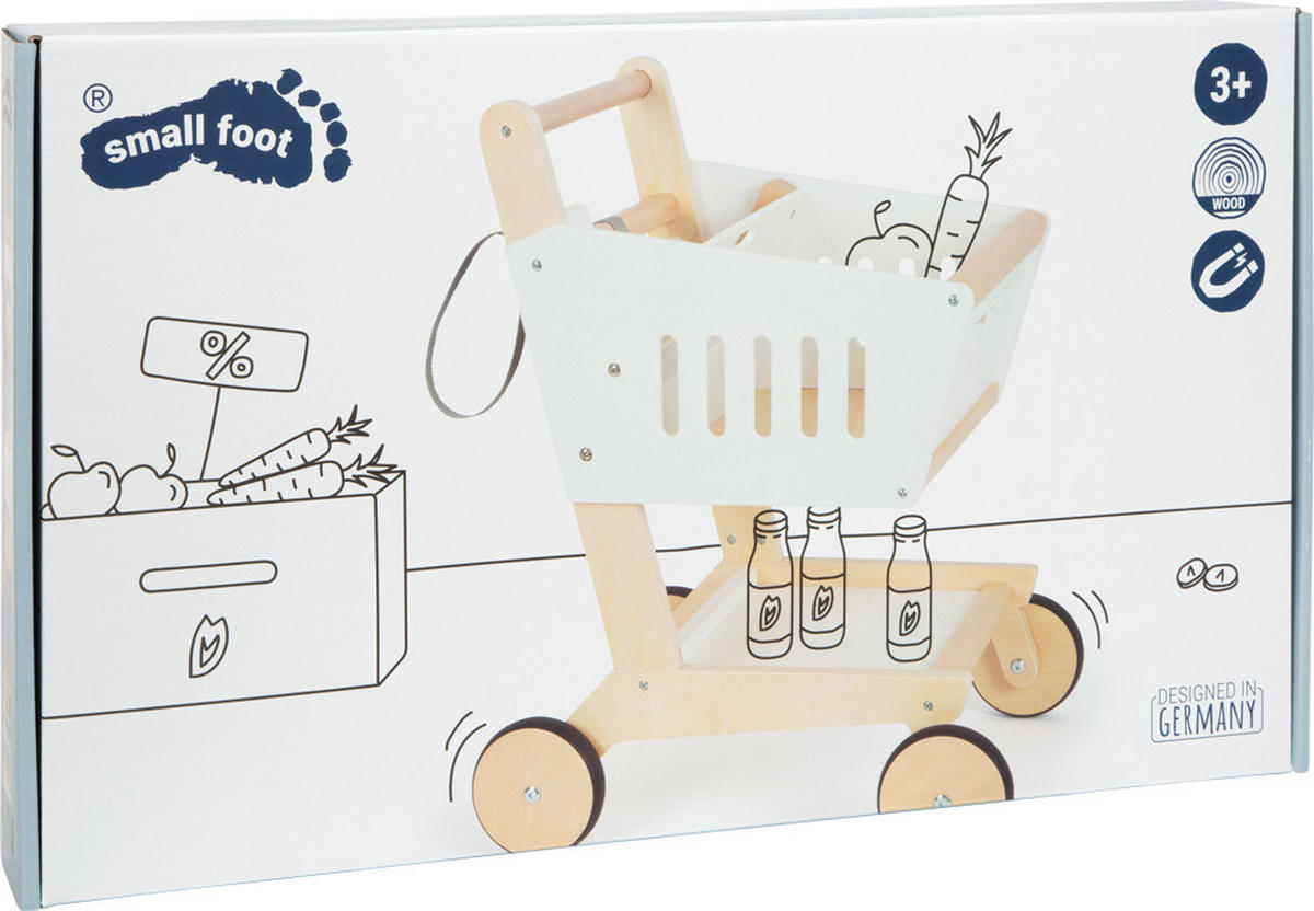 KINDEREINKAUFSWAGEN  - Multicolor, Basics, Holz/Kunststoff (42/53/30cm) - small foot