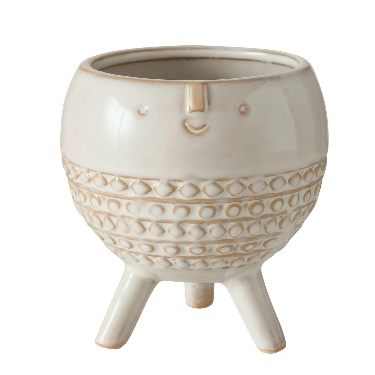 KASPÓ 10/12 cm  - világoszöld/fehér, Basics, kerámia (10/12cm)