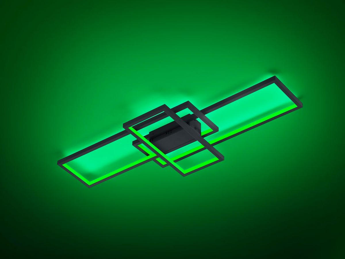 LED-DECKENLEUCHTE Thiago 104/42/8,5 cm  - Anthrazit, Design, Metall (104/42/8,5cm) - Trio Leuchten
