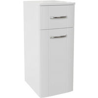 UNTERSCHRANK 30/75/38 cm   - Chromfarben/Weiß Hochglanz, MODERN, Glas/Holzwerkstoff (30/75/38cm) - Sadena