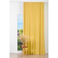 Draperie Confecționată black-out (nu permite trecerea luminii)  - galben muștar, Basics, textil (24/31/4cm)