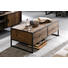 COUCHTISCH Kiefer massiv rechteckig Kieferfarben, Schwarz - Schwarz/Kieferfarben, Natur, Holz/Metall (120/60/43cm) - Landscape COUCHTISCH Kiefer massiv rechteckig Kieferfarben, Schwarz - Schwarz/Kieferfarben, Natur, Holz/Metall (120/60/43cm) - Landscape