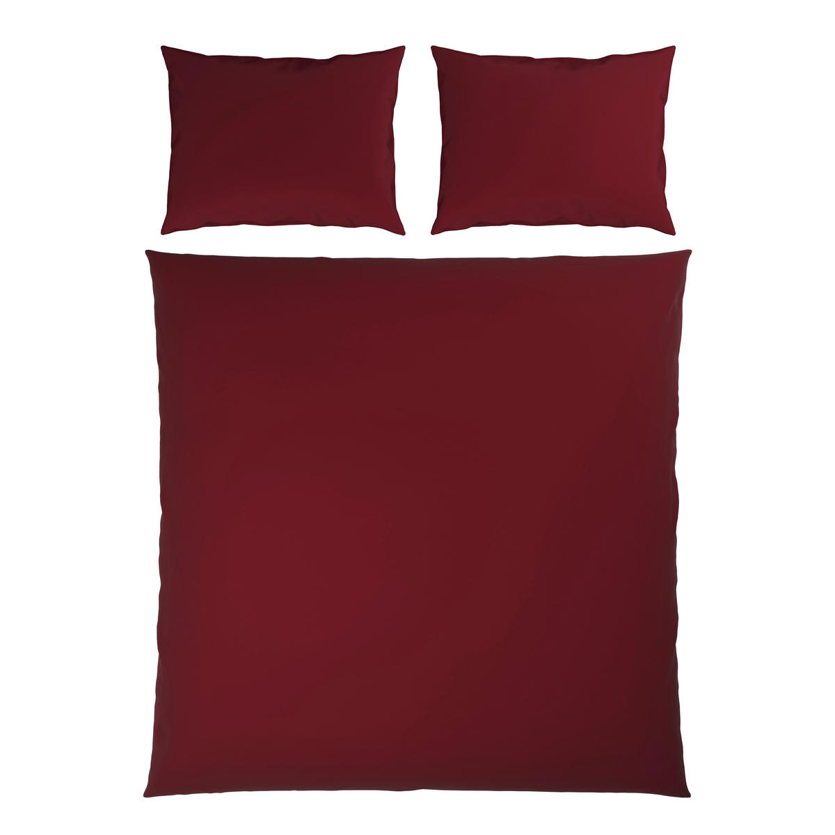 POVLEČENÍ, satén, vínově červená, 200/200 cm - vínově červená, Basics, textil (200/200cm) - Novel