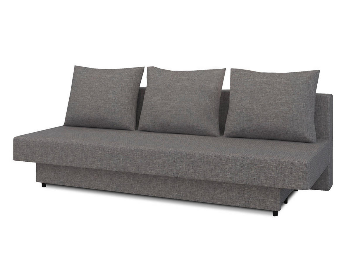 SCHLAFSOFA in Textil Grau  - Schwarz/Grau, Design, Kunststoff/Textil (190/83/82cm) - MID.YOU