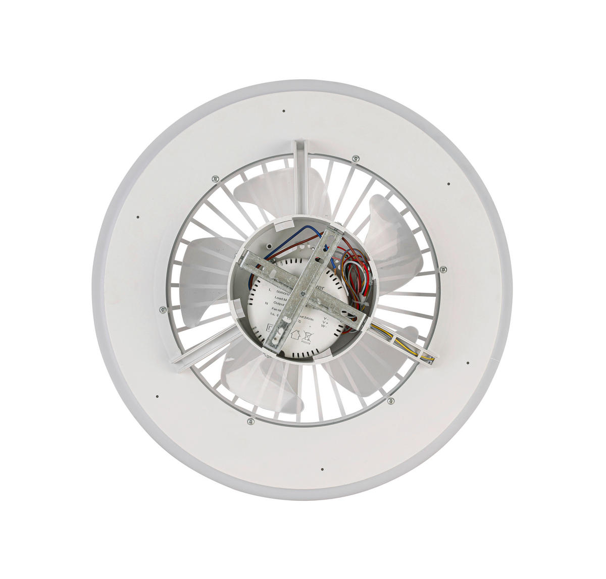 PLAFONSKI VENTILATOR   - providno/boja hroma, Osnovno, plastika (49/19cm) - Mican