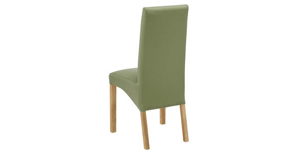 STUHL Lederlook Eichefarben, Dunkelgrün - Dunkelgrün/Eichefarben, KONVENTIONELL, Holz/Textil (47/102/57cm) - Carryhome