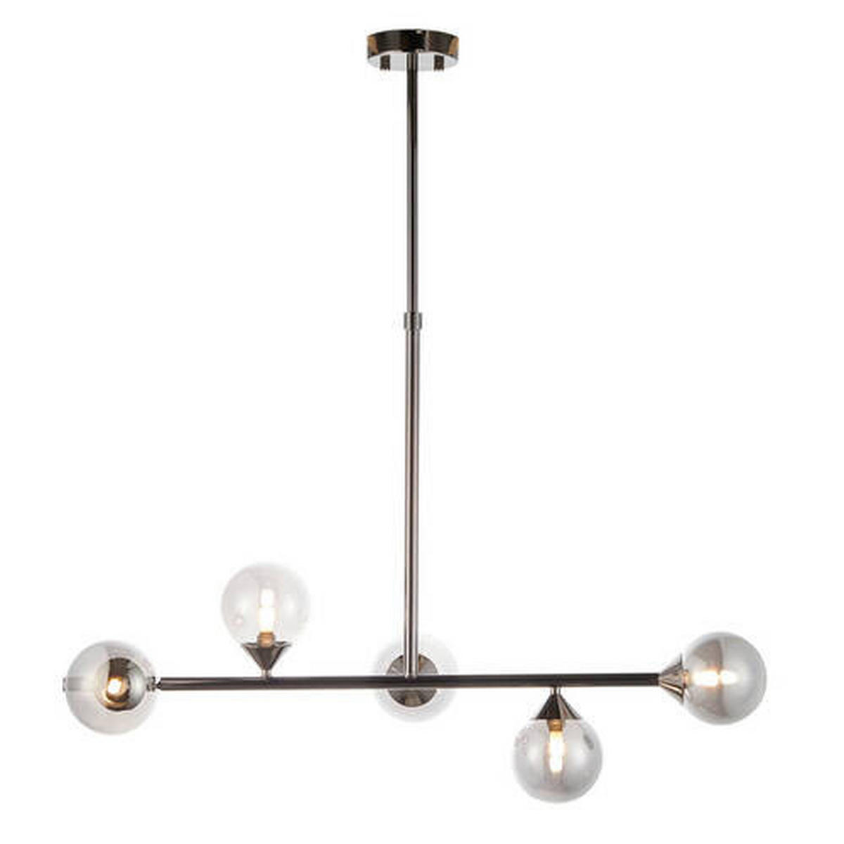 HÄNGELEUCHTE Endon Otis 90/30/117 cm   - Schwarz, Basics, Glas (90/30/117cm) - ENDON