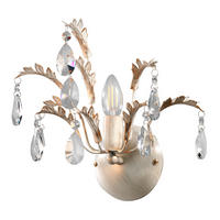 WANDLEUCHTE 30/25 cm   - Weiß, KONVENTIONELL, Glas/Metall (30/25cm)