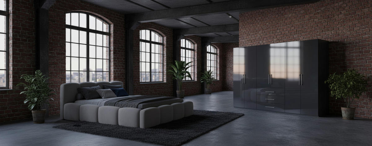 ČALÚNENÁ POSTEĽ, 140/200 cm, biela - čierna/biela, Design, kov/drevo (140/200cm) - Carryhome