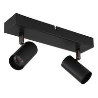 LED-STRAHLER 26/6/11 cm   - Schwarzchrom/Schwarz, Design, Metall (26/6/11cm) - Globo