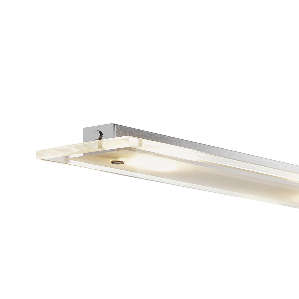 ZÁVĚSNÉ LED SVÍTIDLO, 88/9/80-150 cm  - barvy niklu, Design, kov/sklo (88/9/80-150cm)