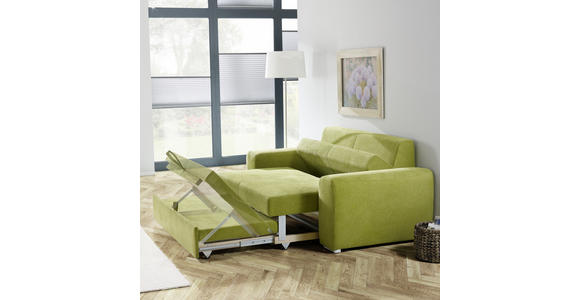 SCHLAFSOFA in Dunkelbraun  - Chromfarben/Dunkelbraun, Design, Holz/Textil (199/92/97cm) - Hom`in