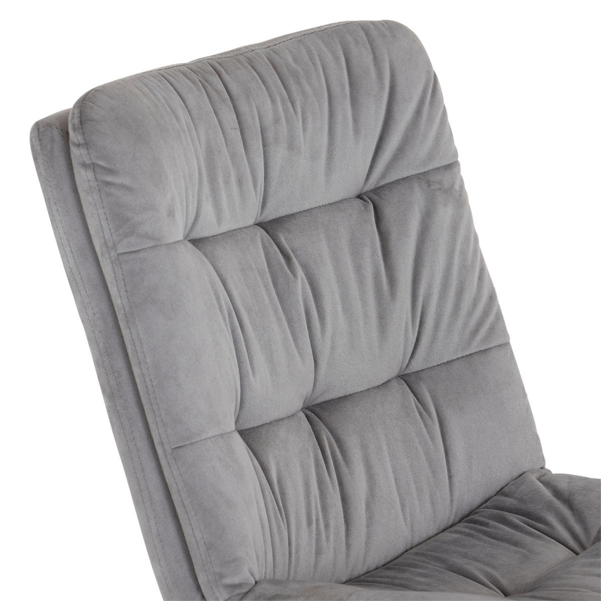 DREHSTUHL  in Samt Dunkelgrau  - Dunkelgrau/Schwarz, MODERN, Kunststoff/Textil (42/98/45cm) - MID.YOU