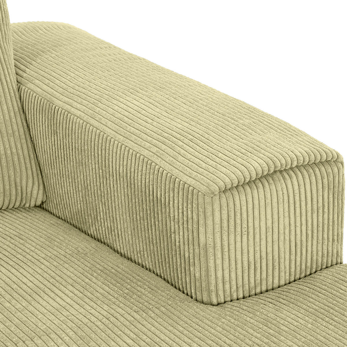 HÖRNSOFFA i manchester ljusgrön  - ljusgrön/svart, Klassisk, metall/textil (285/170cm) - MID.YOU