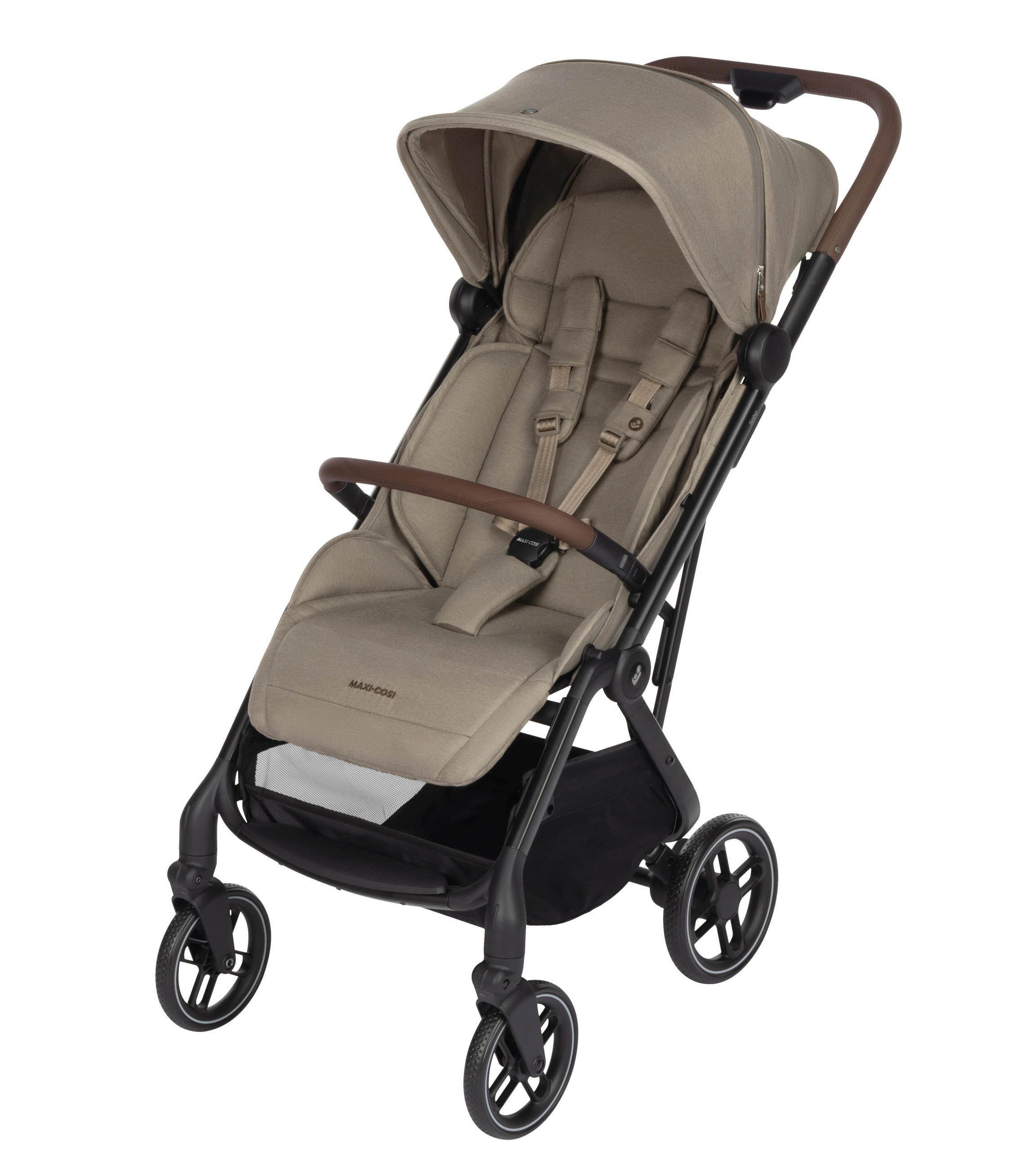 BUGGY Soho  - Graubraun/Schwarz, Basics, Textil/Metall (46/105/88cm) - Maxi-Cosi