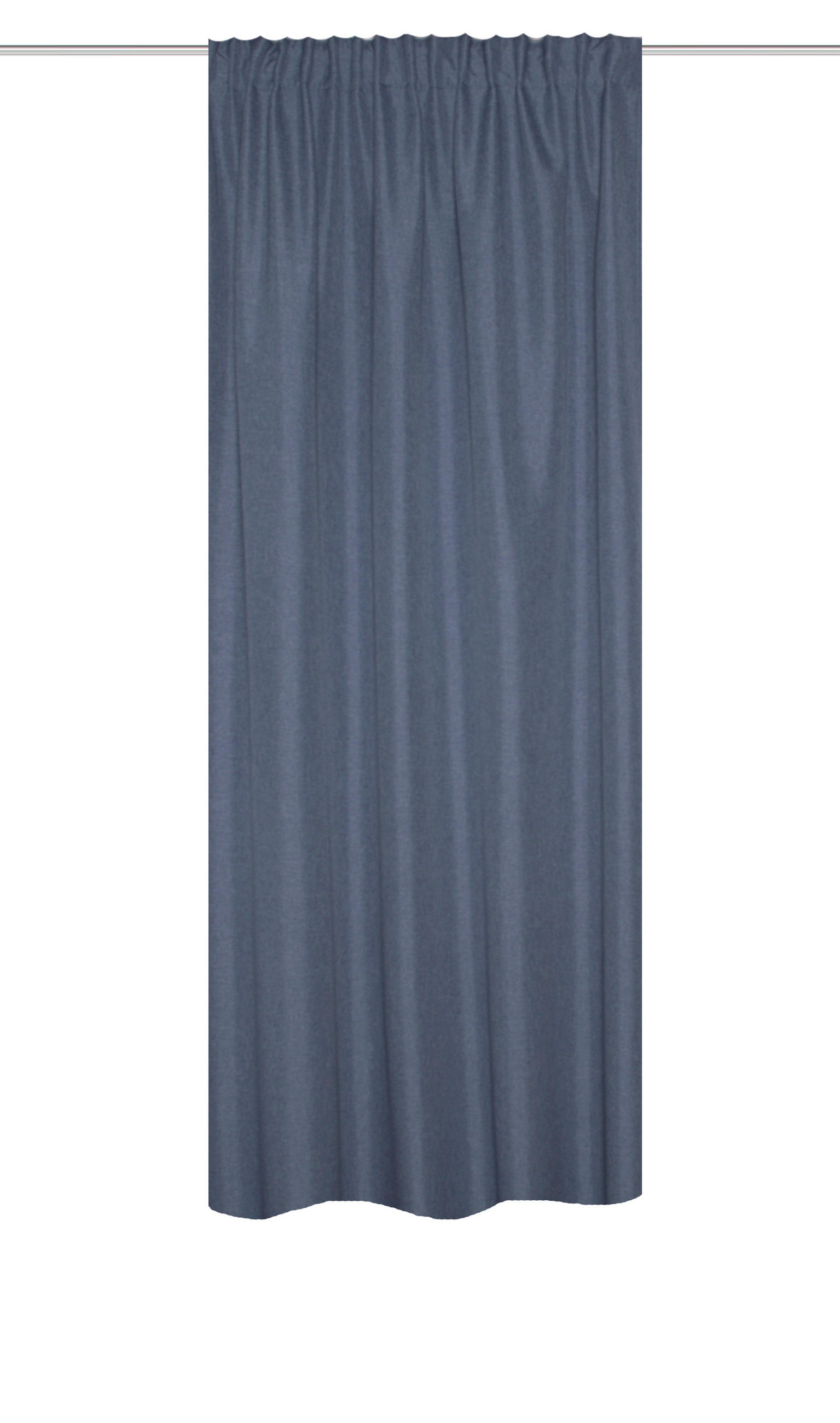 WÄRMESCHUTZVORHANG ESKIMO blickdicht 135/225 cm   - Blau, Basics, Textil (135/225cm)