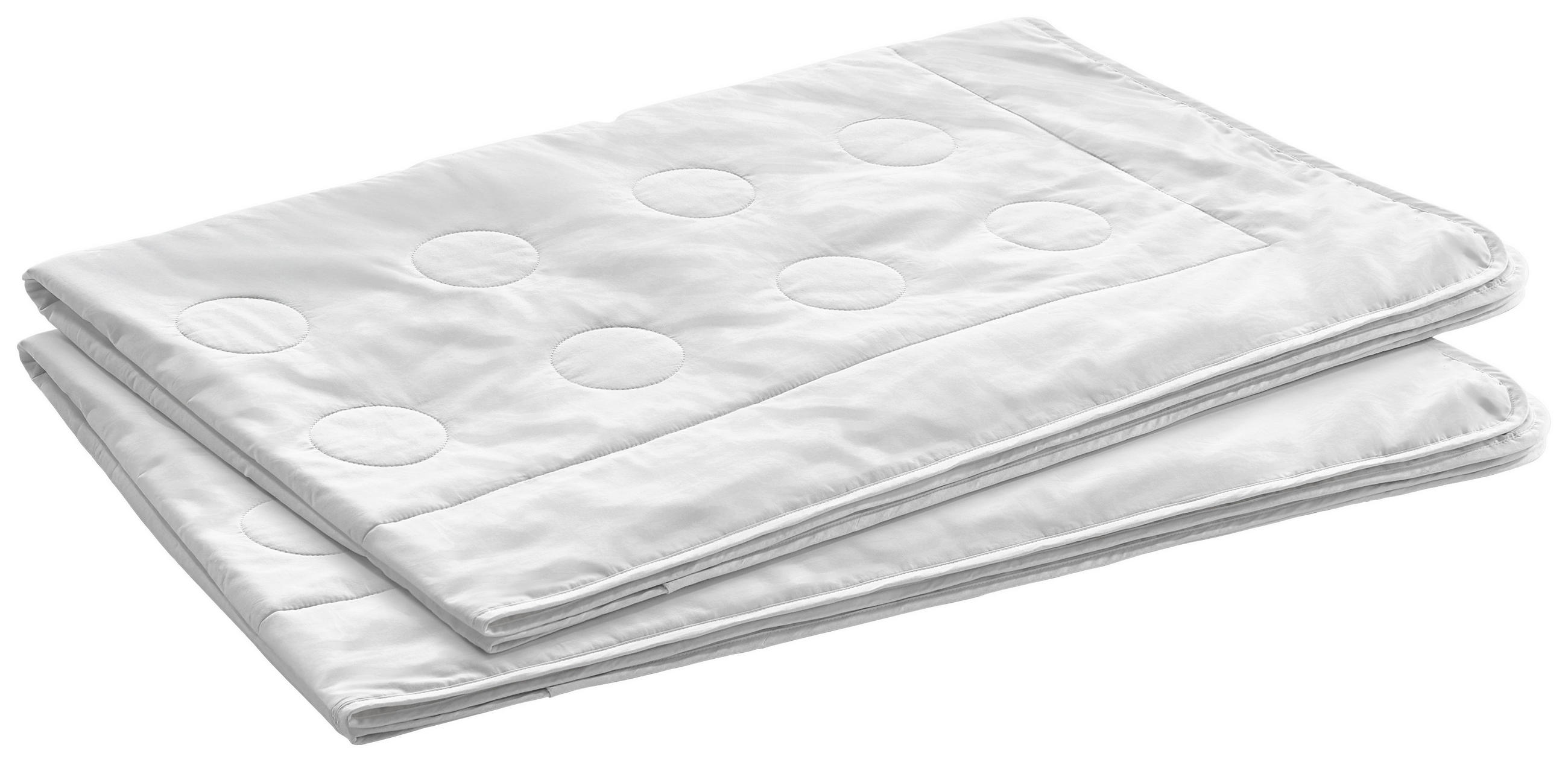 LETNÍ PŘIKRÝVKA, 155/220 cm, hedvábí - bílá, Konvenční, textil (155/220cm) - Sleeptex