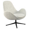 DESIGNSESSEL in Chenille Sandfarben  - Sandfarben/Schwarz, Design, Textil/Metall (88/89/80cm) - home24