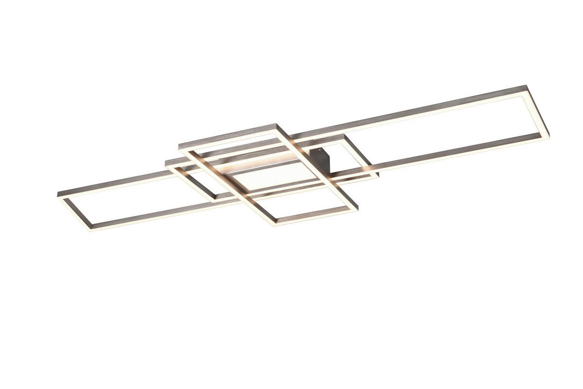 LED PLAFONJERA Irvine  - boja nikla, Dizajnerski, metal/plastika (105/42/6,5cm) - Novel