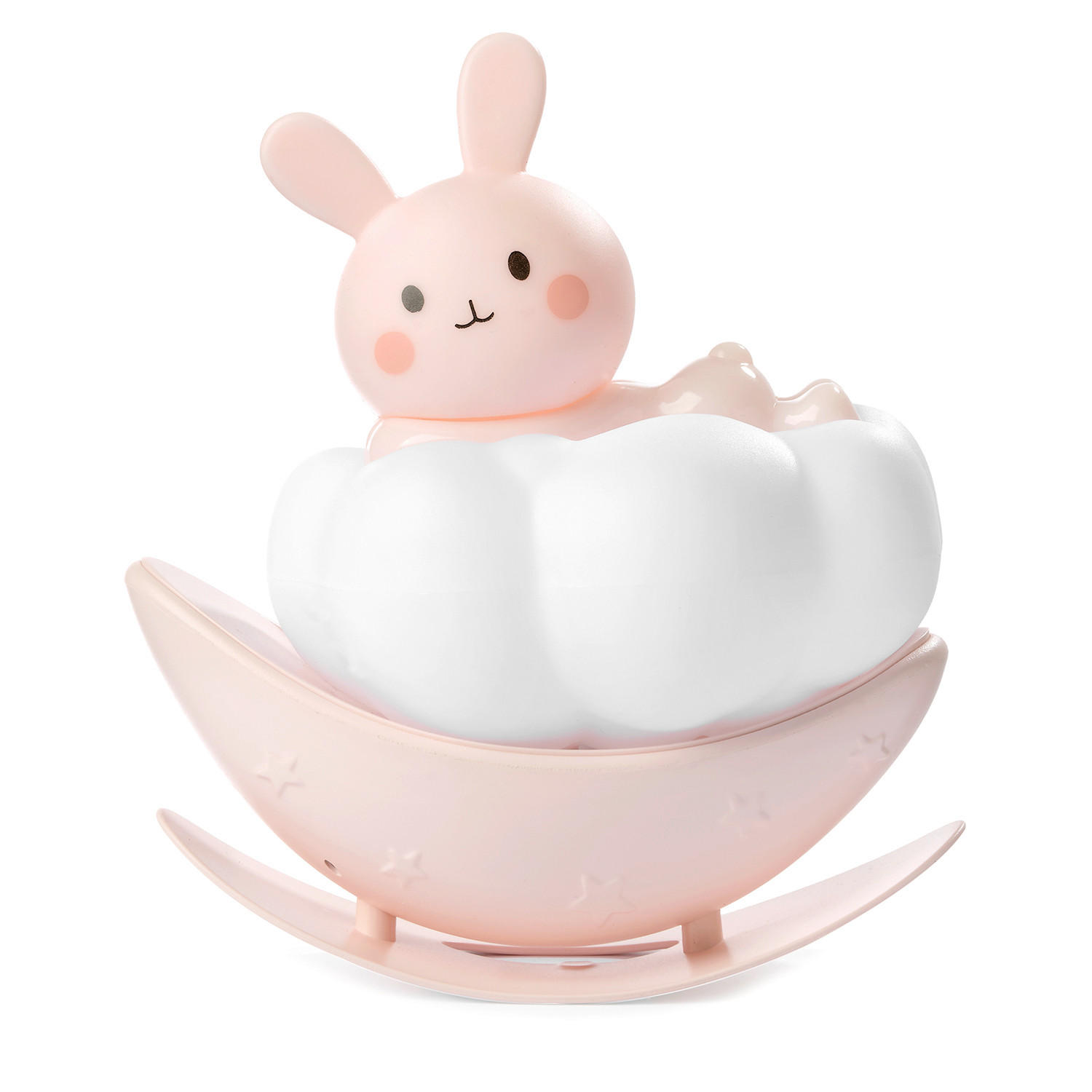 DĚTSKÁ STOLNÍ LAMPIČKA, 11/6.5/12.5 cm - bílá/světle růžová, Basics, plast (11/6.5/12.5cm)