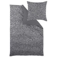 POSTELJINA SKAGEN 140/200 cm damast siva, crna, bela  - siva/bela, Osnovno, tekstil (140/200cm) - Curt Bauer