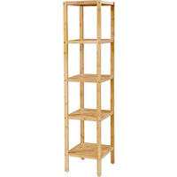 BADEZIMMERREGAL 33/146/33 cm  - Naturfarben, Basics, Holz (33/146/33cm)