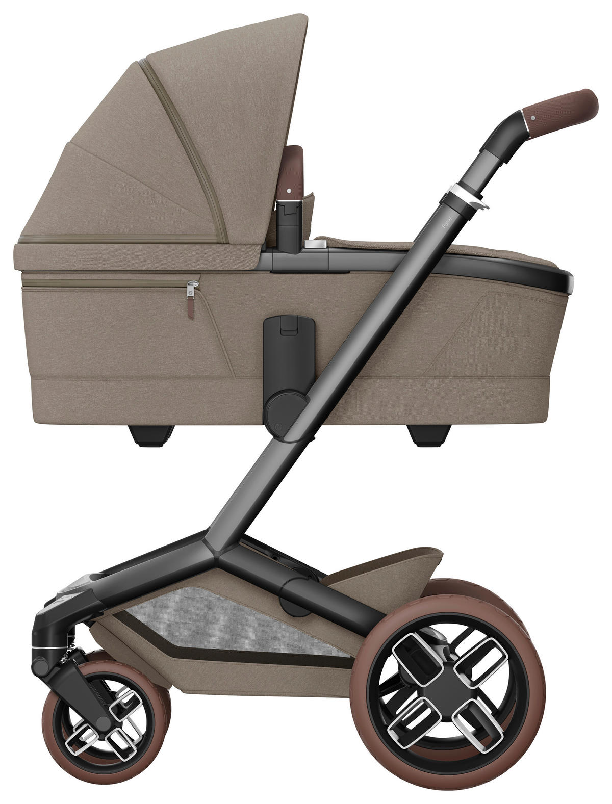 KINDERWAGENSET Fame Bundle  - Graubraun, Basics - Maxi-Cosi
