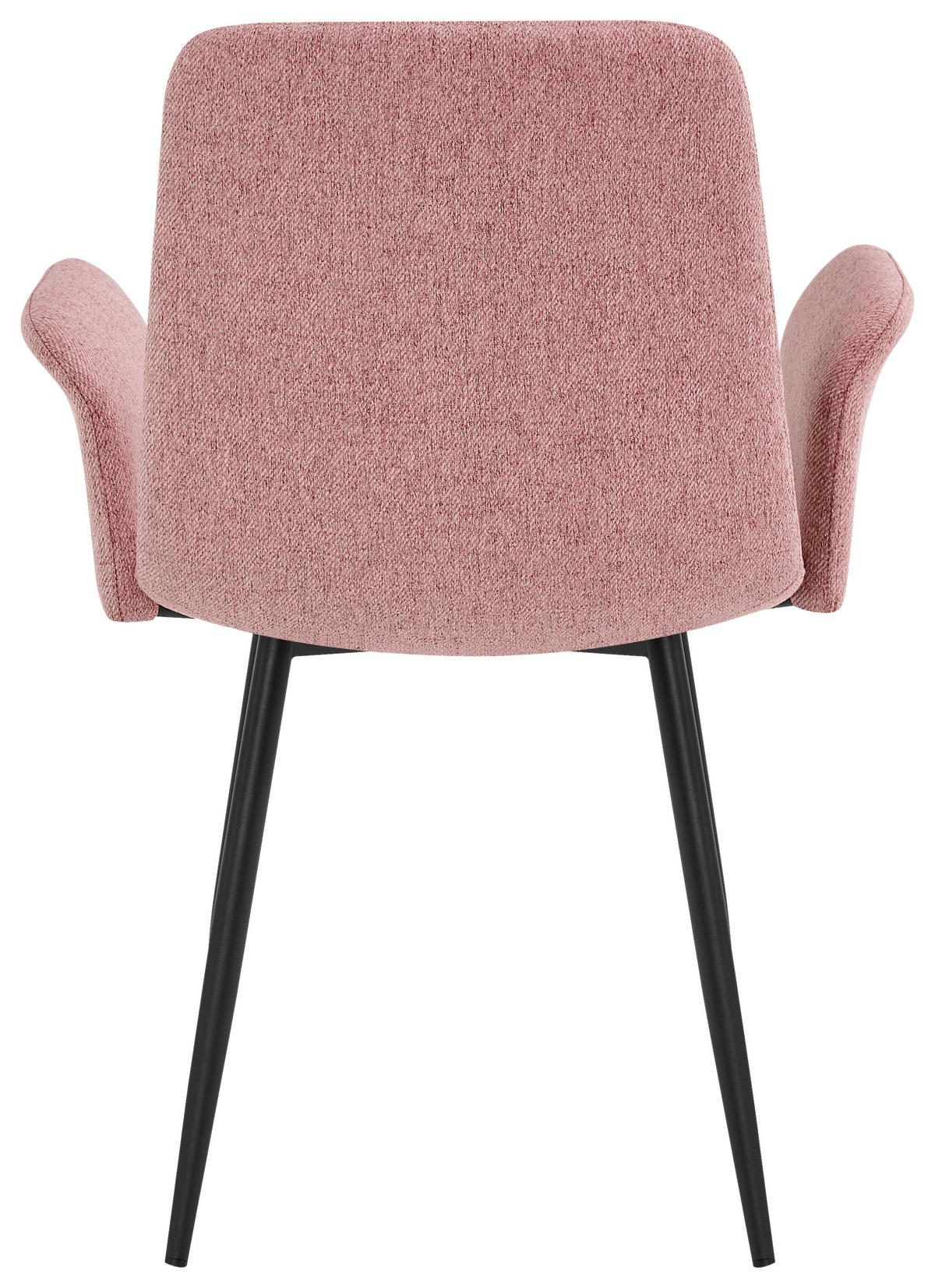ARMLEHNSTUHL   Webstoff  - Schwarz/Rosa, Design, Textil/Metall (59/87,5/55cm) - Stylife