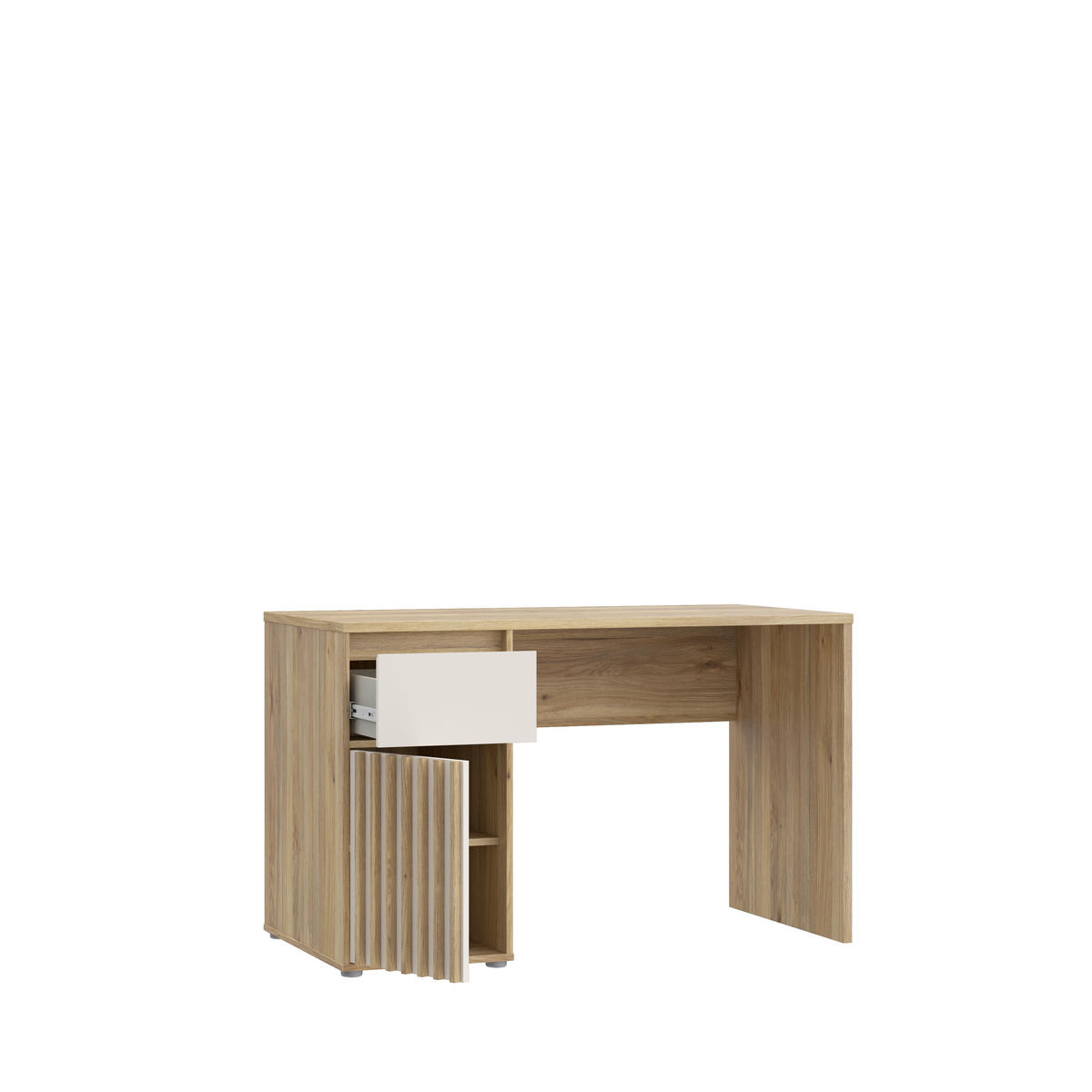 PÍSACÍ STÔL PRE MLÁDEŽ  - piesková/farba jelše, Basics, kompozitné drevo (120/74,4/60cm) - Hom`in