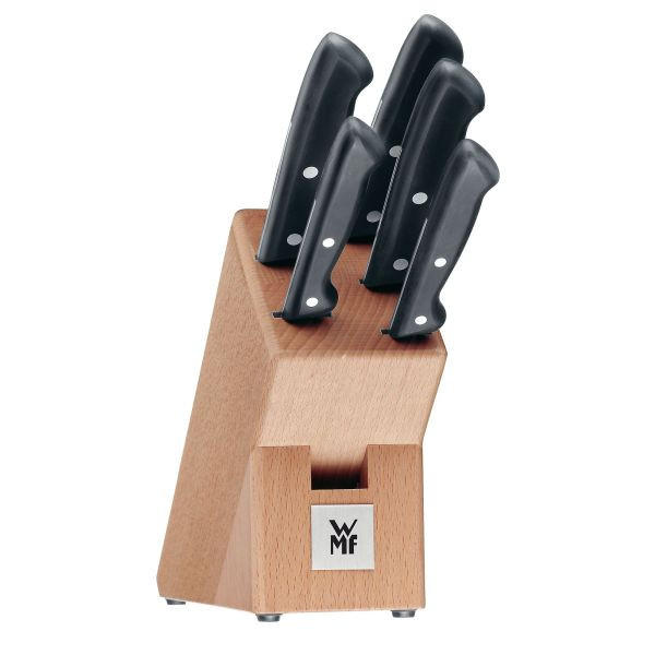 KÉSTARTÓ BLOKK 6 részes Classic Line  - fekete/natúr, Konventionell, fém/fa - WMF