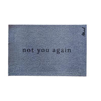 FUßMATTE  50/75 cm  Pastellblau  - Pastellblau, Trend, Kunststoff (50/75cm) - madaboutmats