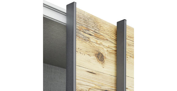 Schiebetürenschrank 270cm Alicante, Alpinlook/Betonoxid - Fichtefarben/Grau, MODERN, Holzwerkstoff (270/210/60cm) - Luca Bessoni