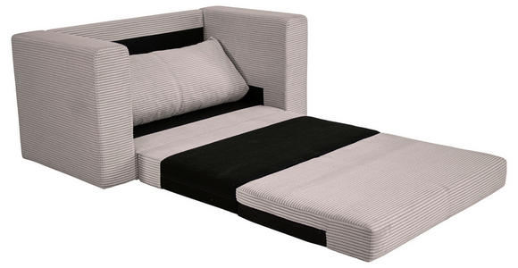 JUGEND- UND KINDERSOFA  in Cord Taupe  - Taupe/Schwarz, KONVENTIONELL, Textil (136/78/72cm) - Xora
