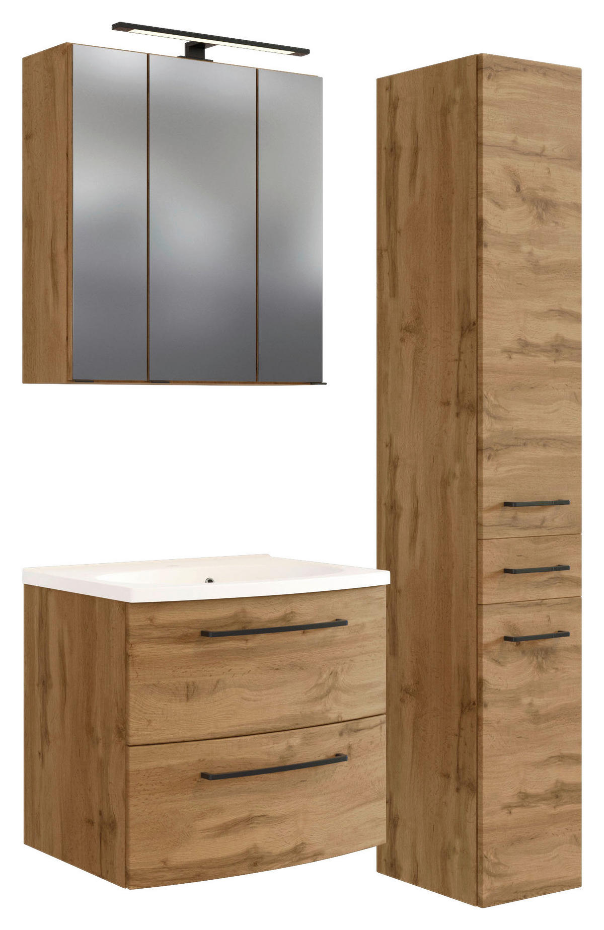 KÚPEĽŇA farba duba  - biela/farba duba, Modern, kompozitné drevo/keramika (90cm) - Held