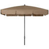 SONNENSCHIRM 185x120 cm Greige  - Greige/Anthrazit, Basics, Textil/Metall (185/120cm) - Doppler