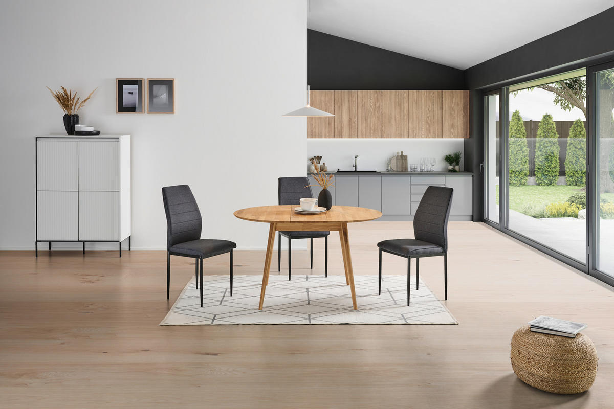 ESSTISCH in Holz 100/100/75 cm  - Wildeiche, Natur, Holz (100/100/75cm) - Livetastic