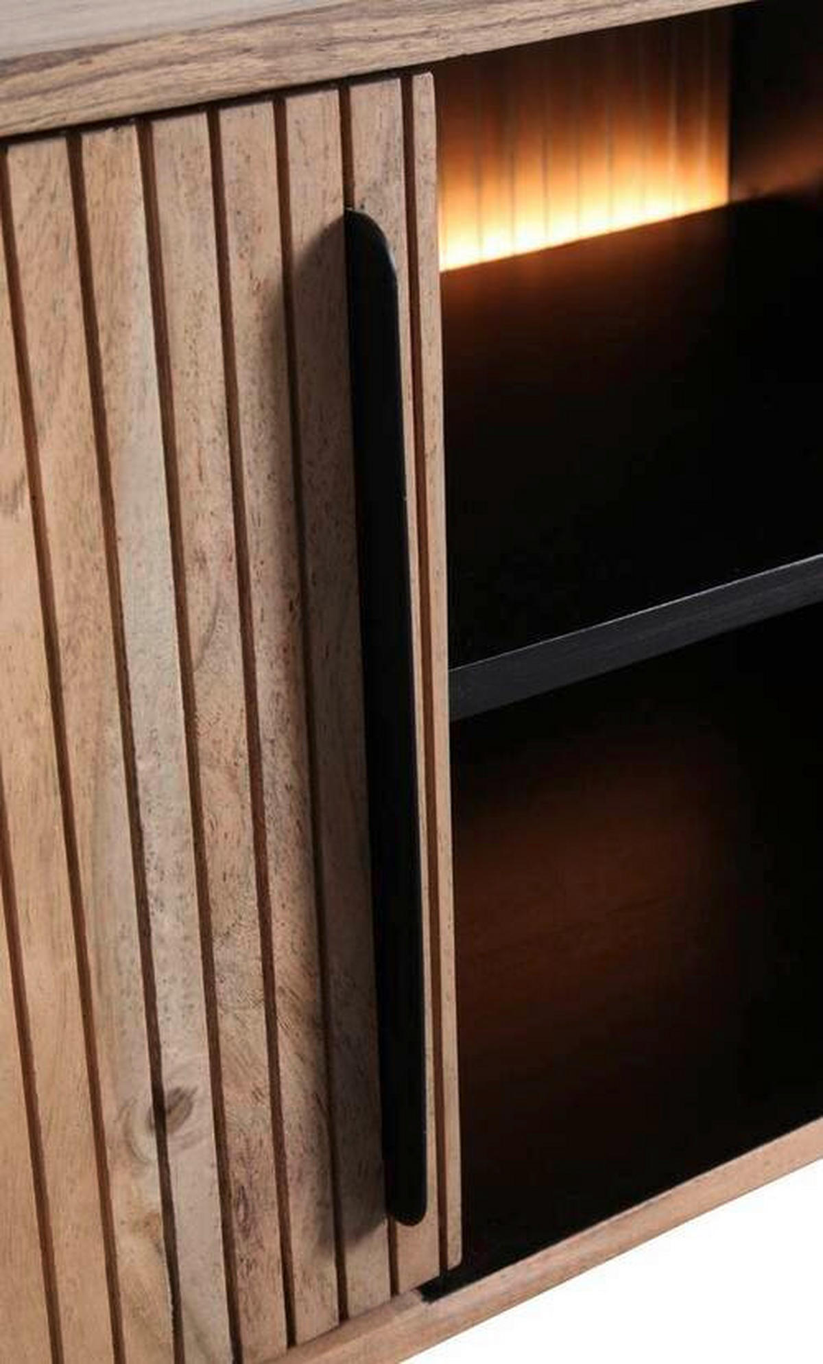 LOWBOARD  175/55/40 cm  stehend  - Grau, KONVENTIONELL, Holz/Metall (175/55/40cm) - Livetastic