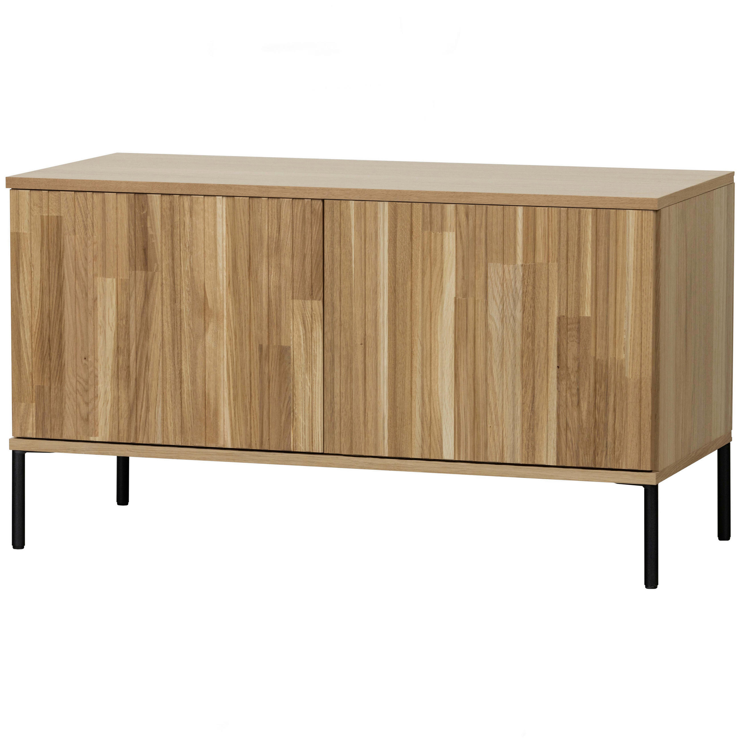 LOWBOARD Gravure 100/56/44 cm   - Schwarz/Naturfarben, Design, Holz/Metall (100/56/44cm) - Livetastic