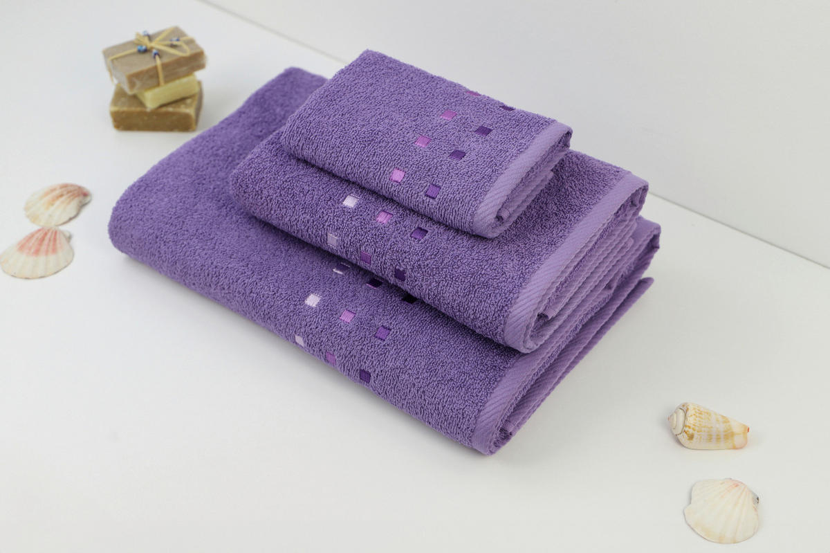 PROSOP DE DUȘ 70/140 cm violet  - violet, Konventionell, textil (70/140cm) - Esposa