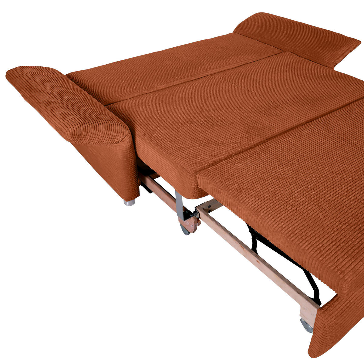 BÄDDSOFFA i manchester kopparfärgad  - kromfärg/kopparfärgad, Design, textil/plast (176/81/98cm) - MID.YOU