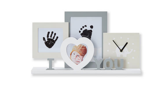 BILDERRAHMEN 38,5/22/5 cm - Beige/Weiß, Trend, Holzwerkstoff (38,5/22/5cm) - My Baby Lou