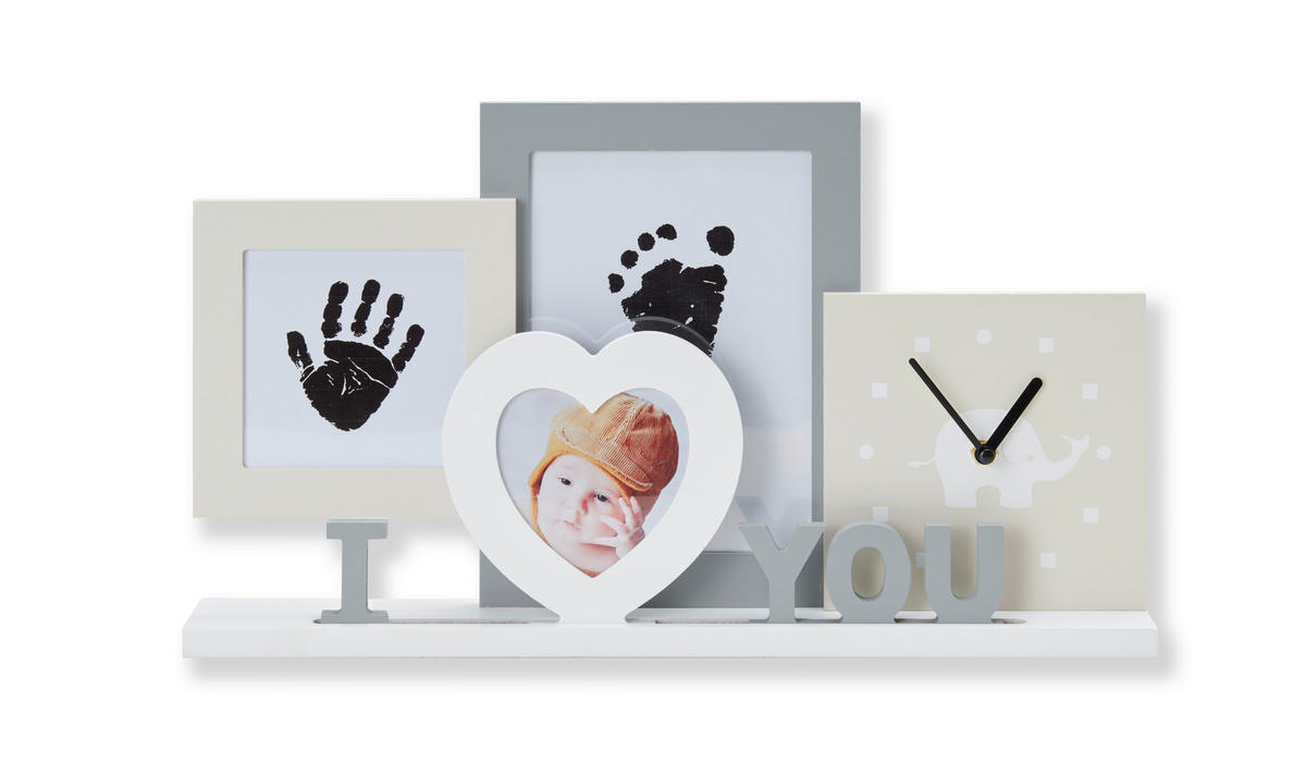 BILDERRAHMEN 38,5/22/5 cm  - Beige/Weiß, Trend, Holzwerkstoff (38,5/22/5cm) - My Baby Lou