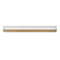 WANDBOARD Holzwerkstoff Weiß, Eiche Wotan  - Eiche Wotan/Weiß, Design, Holzwerkstoff (200/20/18cm) - MID.YOU