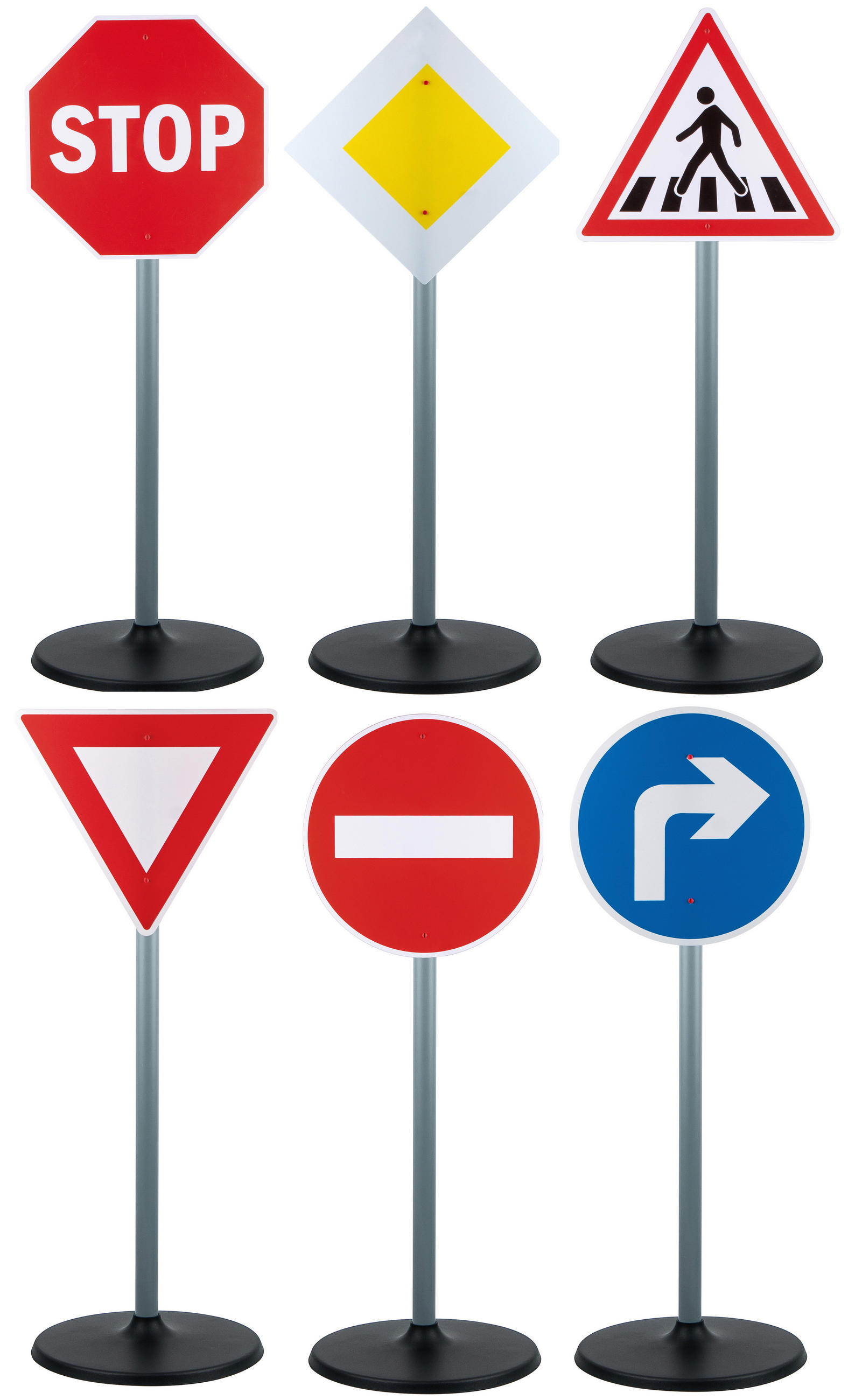 PROMETNI ZNAK - večbarvno, Basics, umetna masa (65cm)